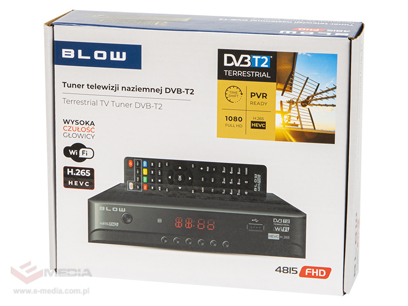 Tuner dekoder DVB-T2 BLOW 4815WIFI H.265