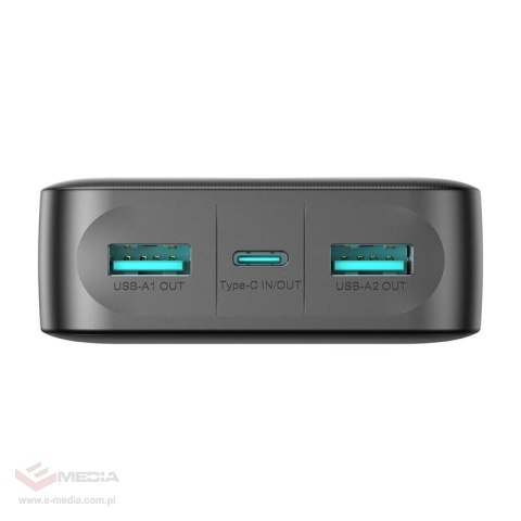 Powerbank Joyroom JR-PBF14 2.4A LED; 20000mAh (czarny)