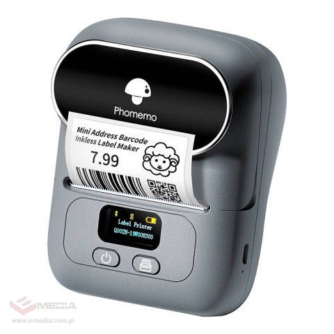 Przenośna drukarka etykiet Phomemo M110 (szara)