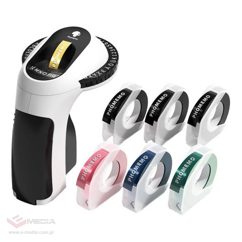 Przenośna wytłaczana drukarka etykiet Phomemo E975 (czarna)