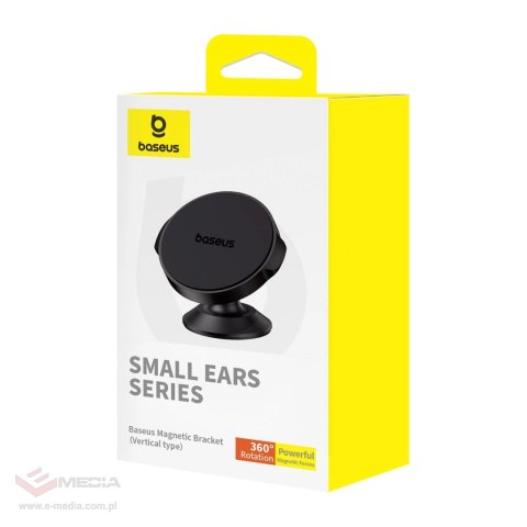 Uchwyt magnetyczny Baseus Small Ears wertykalny 360° (Overseas Edition) - czarny