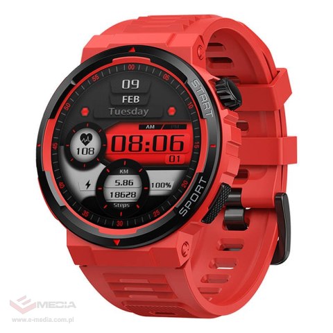 Smartwatch ZEBLAZE Ares 3 Plus (czerwony)
