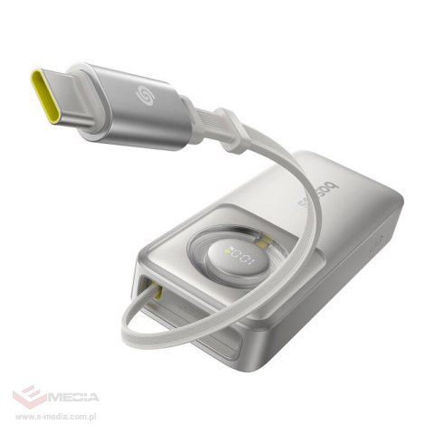 Powerbank Baseus OS Free2Pull 10000mAh 30W +kabel (szary)