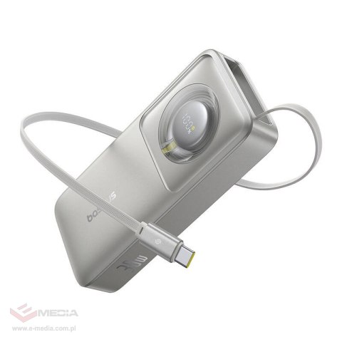 Powerbank Baseus OS Free2Pull 10000mAh 30W +kabel (szary)