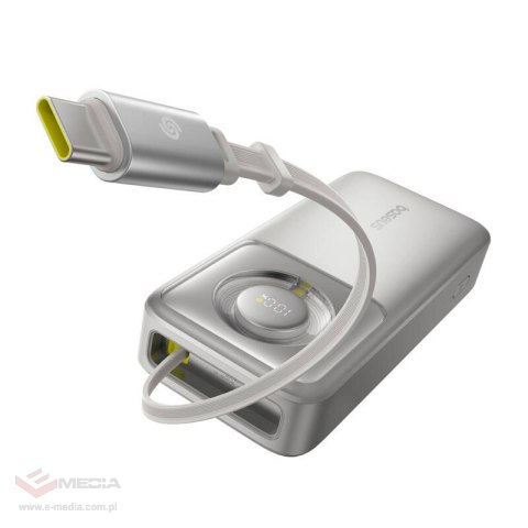 Powerbank Baseus OS Free2Pull 20000mAh 65W + kabel (szary)