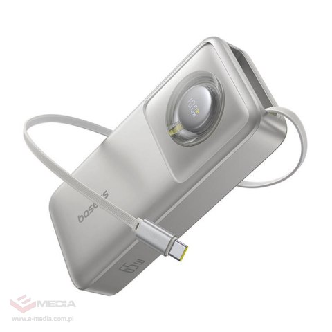 Powerbank Baseus OS Free2Pull 20000mAh 65W + kabel (szary)