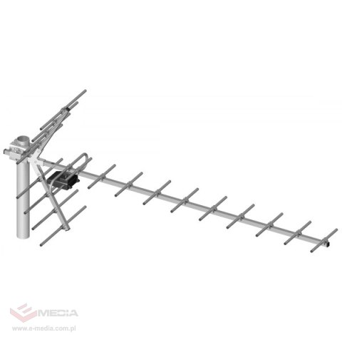 Antena TV kierunkowa 21-60 "Yaga" 19-elementów sym. kątowy