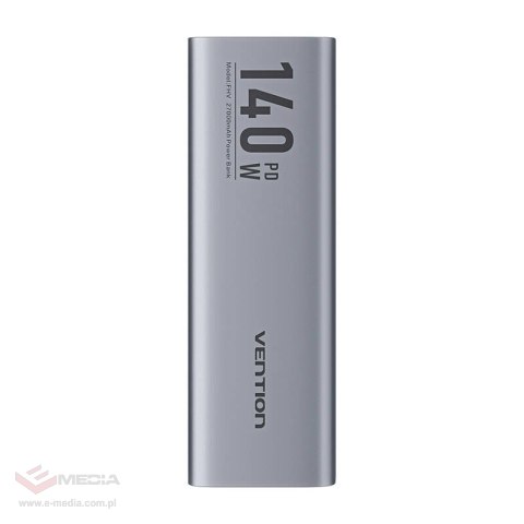 Powerbank Vention wyświetlacz LED 27000mAh 140W FHVH0 (szary)