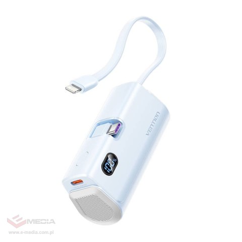 Powerbank Vention wyświetlacz LED 4800mAh 22.5W FHQL0 (niebieski)