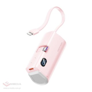 Powerbank Vention wyświetlacz LED 4800mAh 22.5W FHQP0 (różowy)