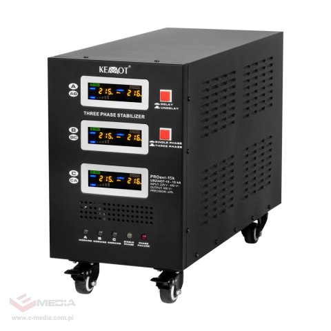 Automatyczny trójfazowy stabilizator napięcia KEMOT PROavr-15k