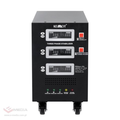 Automatyczny trójfazowy stabilizator napięcia KEMOT PROavr-15k