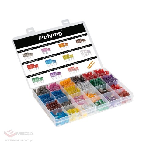 Bezpieczniki samochodowe box 250 szt.