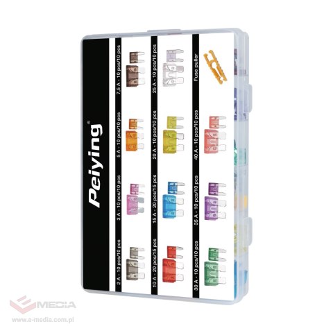 Bezpieczniki samochodowe box 250 szt.