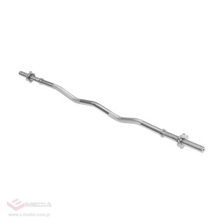 Gryf lekko łamany, sztanga 25mm 120cm 5kg REBEL ACTIVE