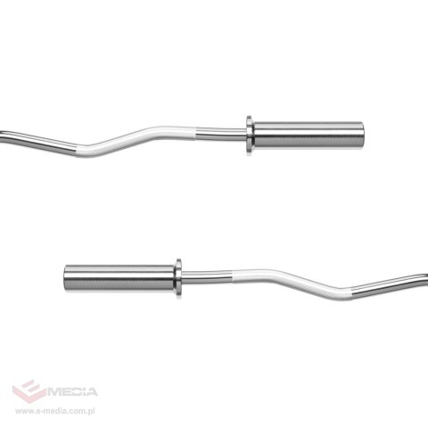 Gryf olimpijski łamany 50 mm z łożyskami, sztanga olimpijska łamana z łożyskami 120cm 9kg REBEL ACTIVE