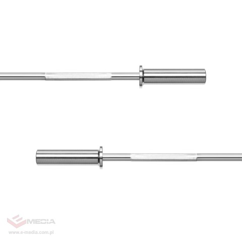 Gryf olimpijski prosty 50 mm z łożyskami, sztanga olimpijska z łożyskami 120cm 9kg REBEL ACTIVE