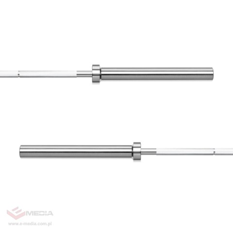 Gryf olimpijski prosty 50 mm z łożyskami, sztanga olimpijska z łożyskami 220cm 20kg REBEL ACTIVE
