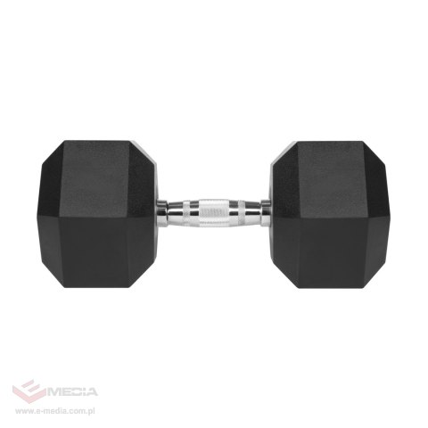 Hantel żeliwny gumowany HEX 30 kg REBEL ACTIVE