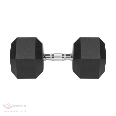 Hantel żeliwny gumowany HEX 35 kg REBEL ACTIVE