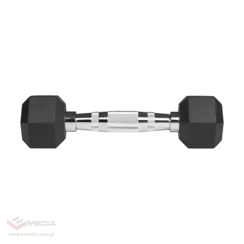 Hantle żeliwne gumowane HEX 2x1 kg REBEL ACTIVE