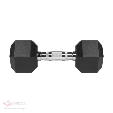 Hantle żeliwne gumowane HEX 2x9 kg REBEL ACTIVE