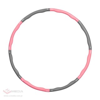 Hula Hop odchudzające koło 95cm, różowe, REBEL ACTIVE