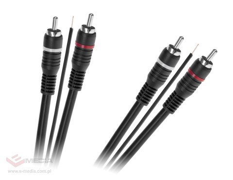 Kabel 2 x RCA - 2 x RCA z żyłą sterującą