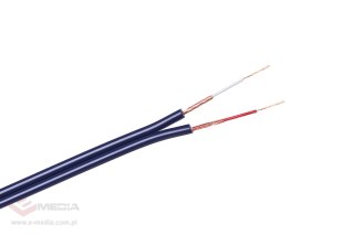 Kabel 2 x RCA-4mm niebieski
