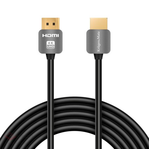 Kabel HDMI - HDMI wtyk-wtyk (A-A) 3.0m Kruger&Matz 4K