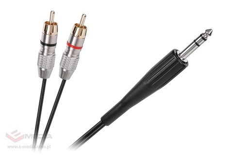 Kabel JACK 6.3 stereo - 2RCA 1.8m