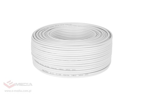 Kabel koncentryczny 3c 2v biały