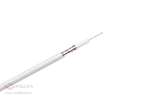 Kabel koncentryczny R-TV RG-59 200m/box biały