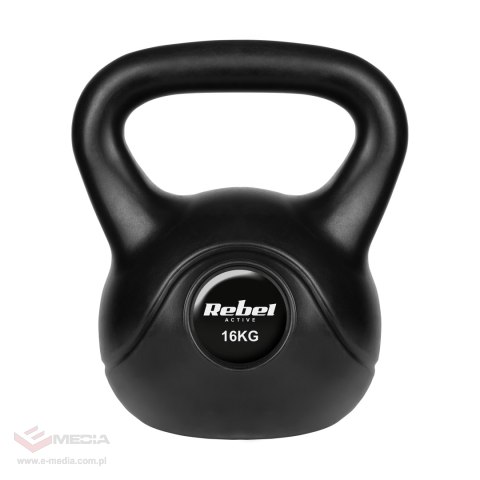 Kettlebell bitumiczny 16 kg REBEL ACTIVE