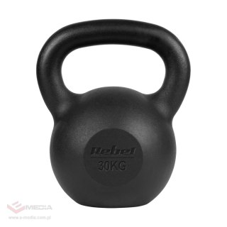 Kettlebell żeliwny 30kg, REBEL ACTIVE