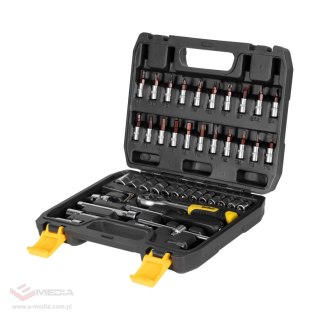 Klucz grzechotka zestaw 46 elementów