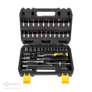 Klucz grzechotka zestaw 46 elementów