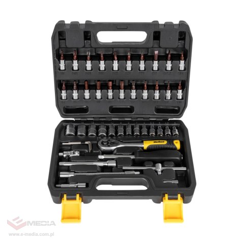 Klucz grzechotka zestaw 46 elementów