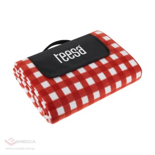 Koc mata piknikowa z izolacją 200x300 cm TEESA - czerwona krata