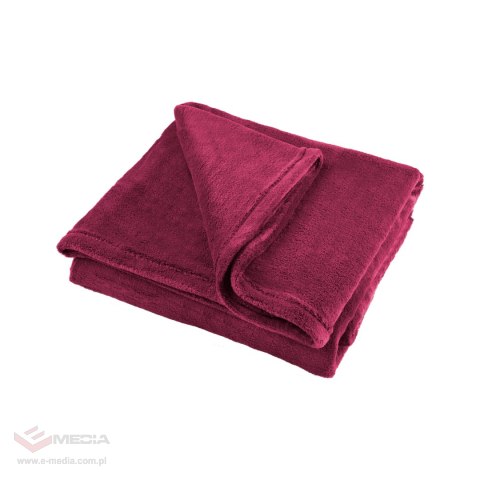 Koc polarowy 150x200 cm TEESA - amarantowy