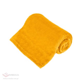 Koc polarowy 150x200 cm TEESA - żółty
