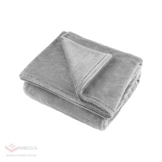 Koc polarowy 200x220 cm TEESA - szary