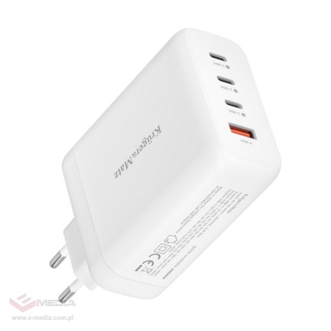 Ładowarka sieciowa Kruger&Matz 140 W GaN z funkcją Quick Charge i Power Delivery