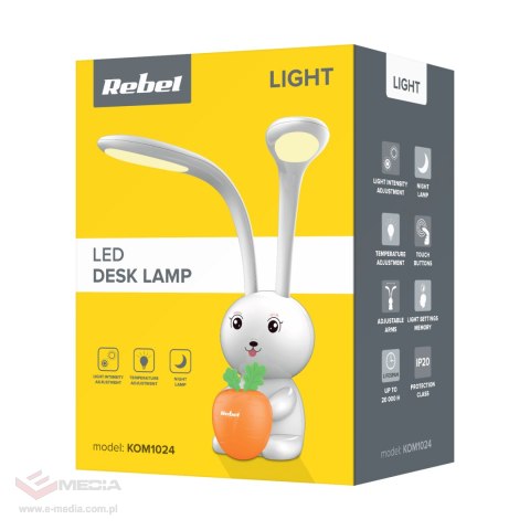 Lampka na biurko królik