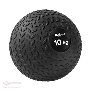 Mała piłka lekarska do ćwiczeń rehabilitacyjna Slam Ball 23cm 10kg, REBEL ACTIVE