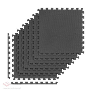 Mata pod sprzęt i do ćwiczeń na siłownię 180x120cm, materiał EVA, puzzle 6 szt, REBEL ACTIVE