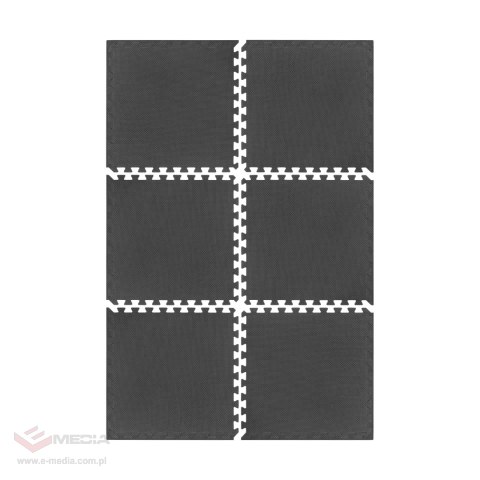 Mata pod sprzęt i do ćwiczeń na siłownię 180x120cm, materiał EVA, puzzle 6 szt, REBEL ACTIVE