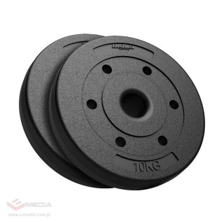 Obciążenie bitumiczne olimpijskie zestaw 2x10kg, otwór 51mm , REBEL ACTIVE