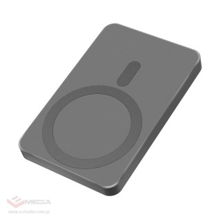 POWERBANK indukcyjny Kruger&Matz 5000 mAh Mag Safe szary