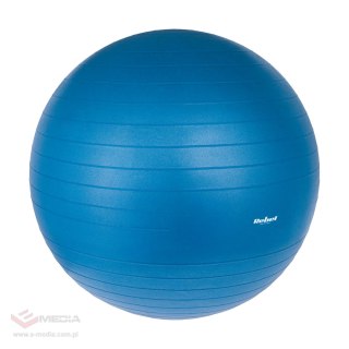 Piłka gimnastyczna rehabilitacyjna 75cm z pompką ręczną, kolor niebieski , REBEL ACTIVE